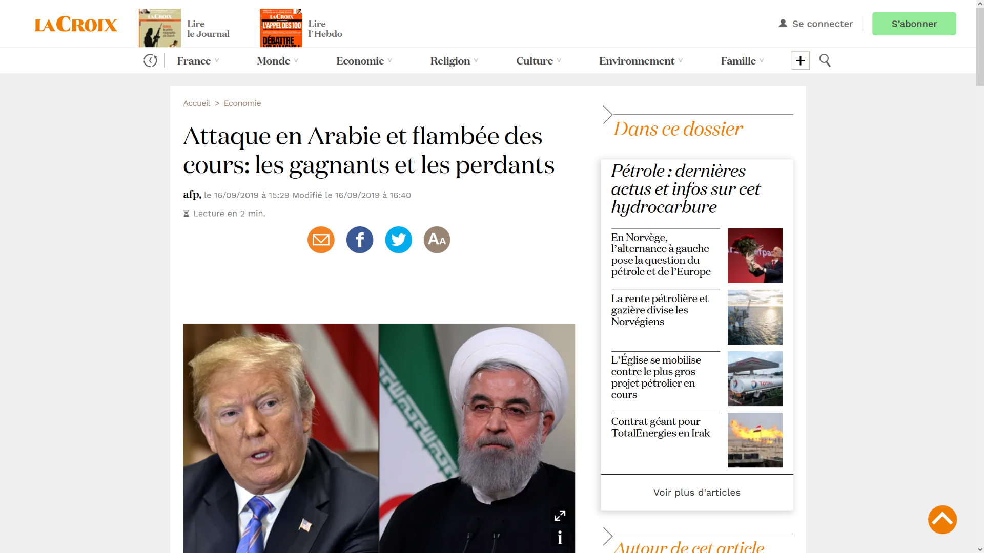 Attaque en Arabie et flambée des cours: les gagnants et les perdants