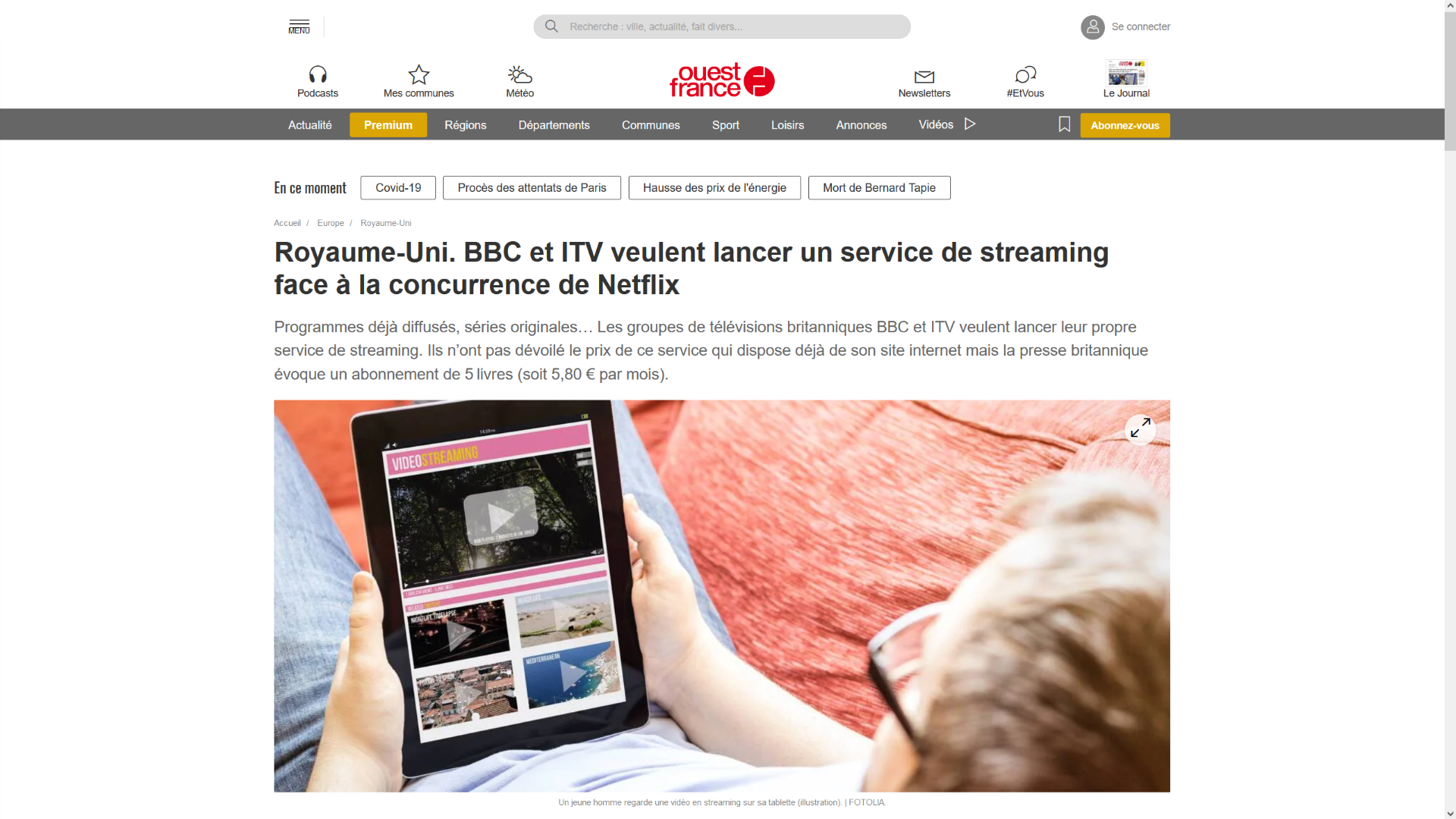 BBC et ITV signent un accord pour lancer leur concurrent à Netflix